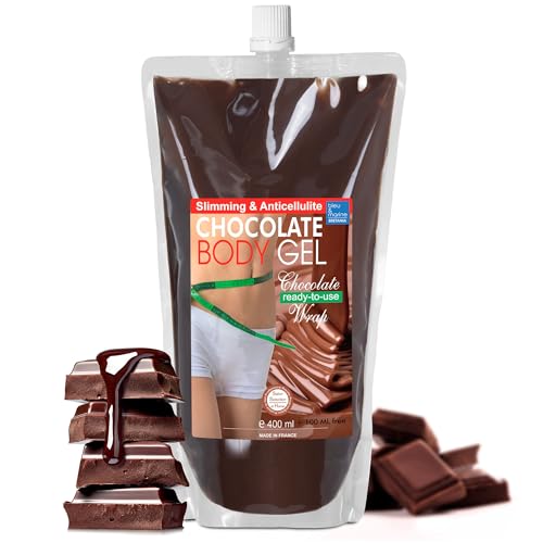 Gel Anti Celulitis Adelgazante Chocolate y Algas Body Wrap 400 ml Resultados Rápidos SPA en Casa para Solución Efectiva Reafirmante. Envoltura Anticelulitica. Aparatologia Corporal