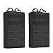 Tactical Molle Pouch 2 Pack Military Compact Utility EDC Pouches for Tactical Backpack Assault Rig Vest Black