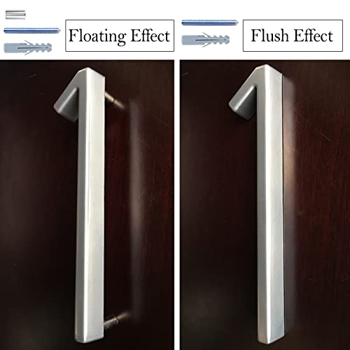 5" Zinc Alloy Floating House Number, Metal Modern House Numbers, Garden Door Mailbox Number Sign With Nail Kit, Coated Glossy Silver, Durable Visibility Signage,1 #TOP4