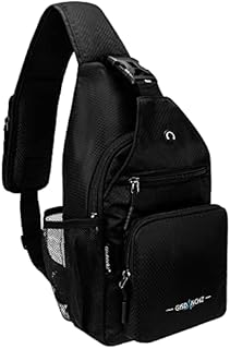 Gisdanchz Shoulder Bag Small Packback, Mens Travel Crossbody Chest Sling Bag Rucksack for Men and Women Mini Multipurpose Purse Daypack Hiking Backpacks Cross Body Shoulder Sling Bags Black
