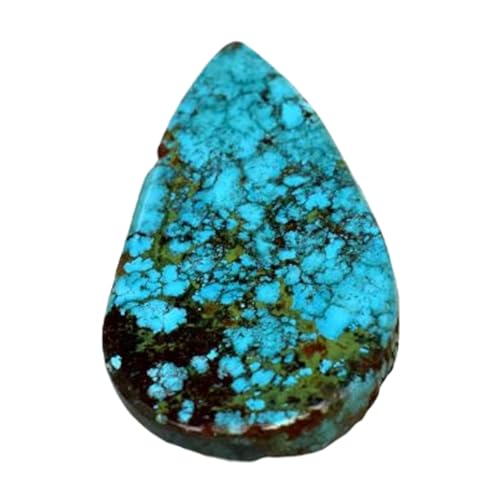 Turquoise naturelle poire 27mm pour fabrication bijoux collier bague bricolage DIY