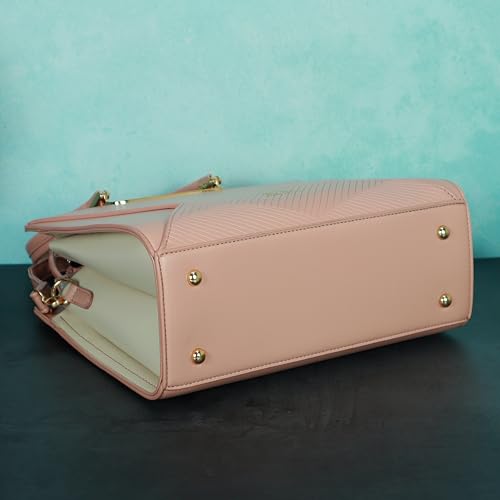 Image of NFI essentials Satchel Bags Ladies Purse Handbag Premium Women Shoulder Travel Bag for Work Gifts for Wife /Mother /Sister Stylish Office College Party Bag