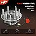A-Premium Front Wheel Bearing and Hub Assembly for Chevy GMC Cadillac - Silverado 1500, Sierra 1500, Suburban, Yukon, Escalade, XTS, 4WD Only & with ABS & 6-Lug