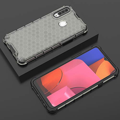 Image of Glasgow Back Case Cover for Samsung Galaxy A20s Shockproof Military Grade Back Cover - Black