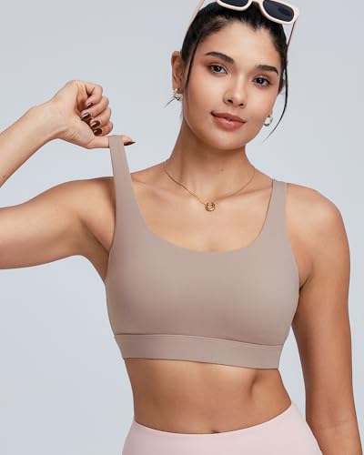 Image of RUNNING GIRL Sports Bra for Women High Support, Molded Cup High Impact Sports Bras with Sewn in Pads Workout Running Bra