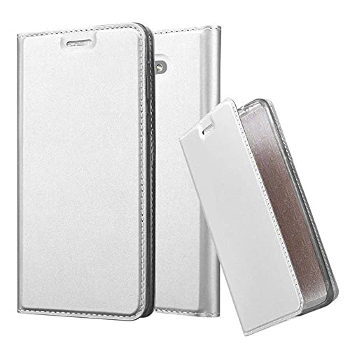 Cadorabo Hülle kompatibel mit Huawei Mate 9 LITE / GR5 2017 / Honor 6X aus Kunst Leder Klappbare Magnetische [Kartenfächern] Cover Hülle für Huawei Mate 9 LITE / GR5 2017 / Honor 6X Tasche in Silber