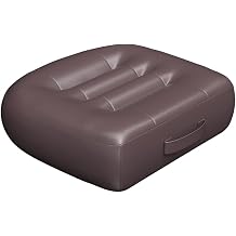 seat Cushions for Office Chairs/with Carry Handle Adult Booster Seat Cushion Imitation PU Breathable Fabric Effectively Increase The Field of View by 12cm/4.7in/Extra Thick Large Seat Cushion/Brown