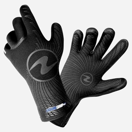 Liquid Grip - Guantes de buceo (neopreno, 3 mm)