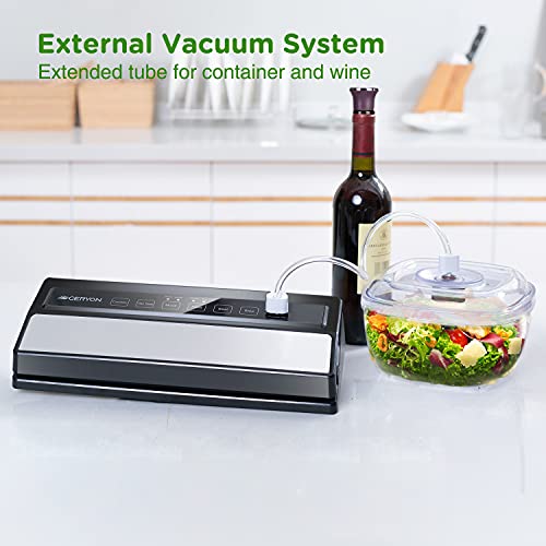 Geryon Vacuum Seal Container For Food Preservation, 2.1 Quart(2 Liter）Work With Geryon Vacuum Sealer Machine #TOP5