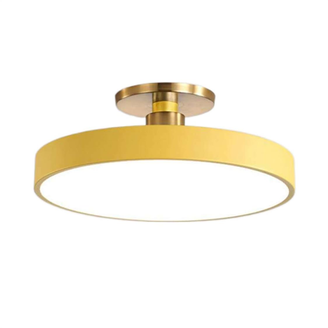 JXYDJH Semi-Flush Mount Ceiling Light Bedroom Ceiling Lamp Macaron Round Fixture