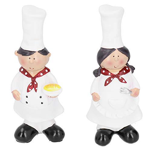Figurines de chefs italianos de resina para decoración de cocina miniatura 1