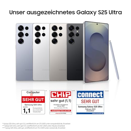 Samsung-Galaxy-S25-Ultra-AI-Smartphone-mit-Galaxy-AI-Ohne-Vertrag-Handy-mit-Android-12-GB-RAM-256-GB-Speicher-200-MP-Kamera-Titanium-Whitesilver-3-Jahre-Herstellergarantie - Sparfuchs24.io - Preisvergleich & Top Angebote Online