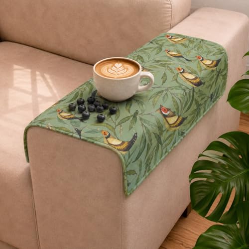 Image of STITCHNEST 'Eden Weaves Collection Series' Sofa Armrest Cover | Elegant Woven Fabric, Washable & Durable for Modern Living (18 x 22 Inches)