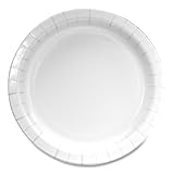 AJM Packaging Boardwalk Paper Dinnerware, Plate, 6', White, 1,000/Carton