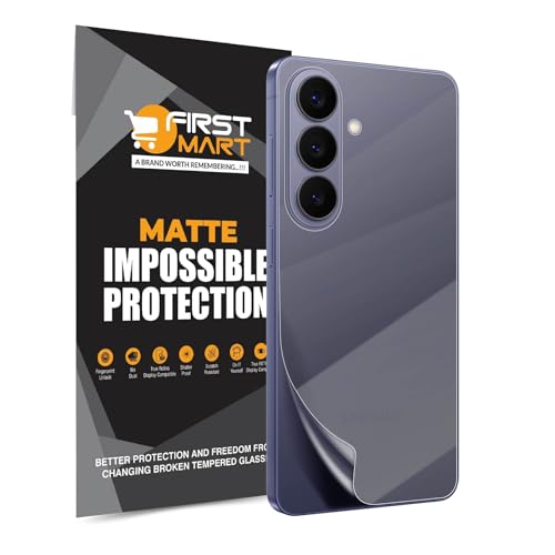 Image of FIRST MART Matte Back Screen Protector for Samsung Galaxy S26 - TPU Anti-Glare Protection, Anti-Slip, Bubble-Free, Edge to Edge Coverage [ 1 Pack]