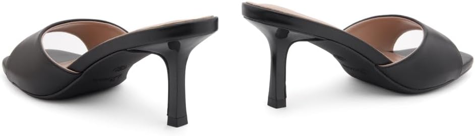 Shoe Land Women's Low Heels Stiletto Heeled Slides, Open Toe One Band Slip-On Heeled Mules – Dressy Heeled Sandals for Prom, Party Wedding and Vacation - Image 4