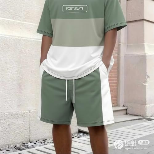 Chándal de verano informal traje cómodo para paseos y deporte diario 6