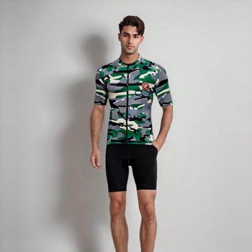 UGLY FROG Maillot Ciclismo Hombre con 3 Bolsillos Traseros Jersey Ciclista MTB Transpirable y Secado Rápido,Ropa Deportiva para Mountain Bike y Ciclismo de Montaña - imagen 2