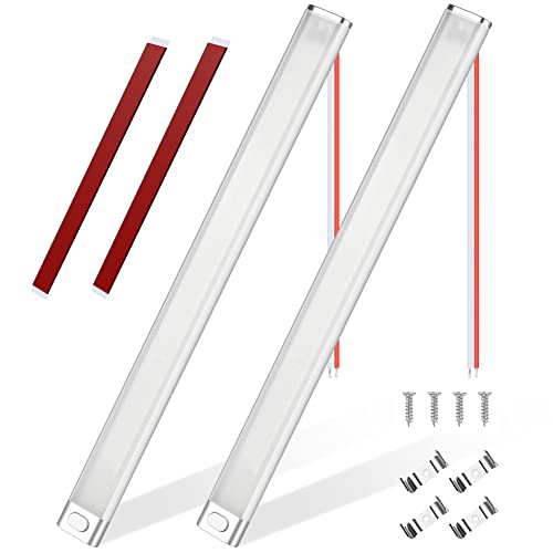 URAQT 12V LED Van Interior Lights Kits, 168 LEDs RV Ceiling Light, 2 Pack Strip Light Bar with ON/OFF Switch for Car, Caravan Campervan Motorhome Bus Boat Truck Bathroom Cabinet Interior Lighting