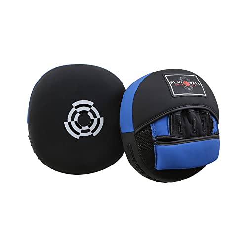 Pattes d'ours Air Tech Playwell Premium en cuir véritable mat noir et bleu haute résistance