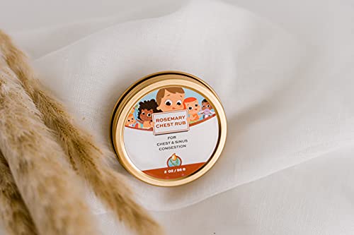 Image of Punkin Butt Baby Chest Rub with Rosemary | All Natural with Organic Chamomile and Mullein Safe for Infants | 2 oz
