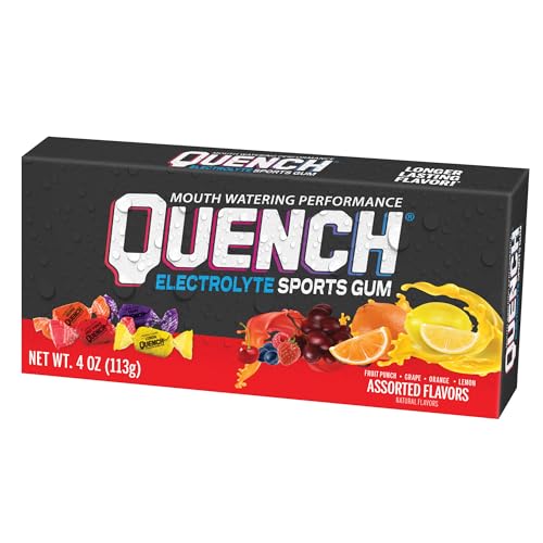 Mueller Quench Chewing Gum Variety Box 25 pieces (Lemon Fruit Orange and Grape) 17200-1