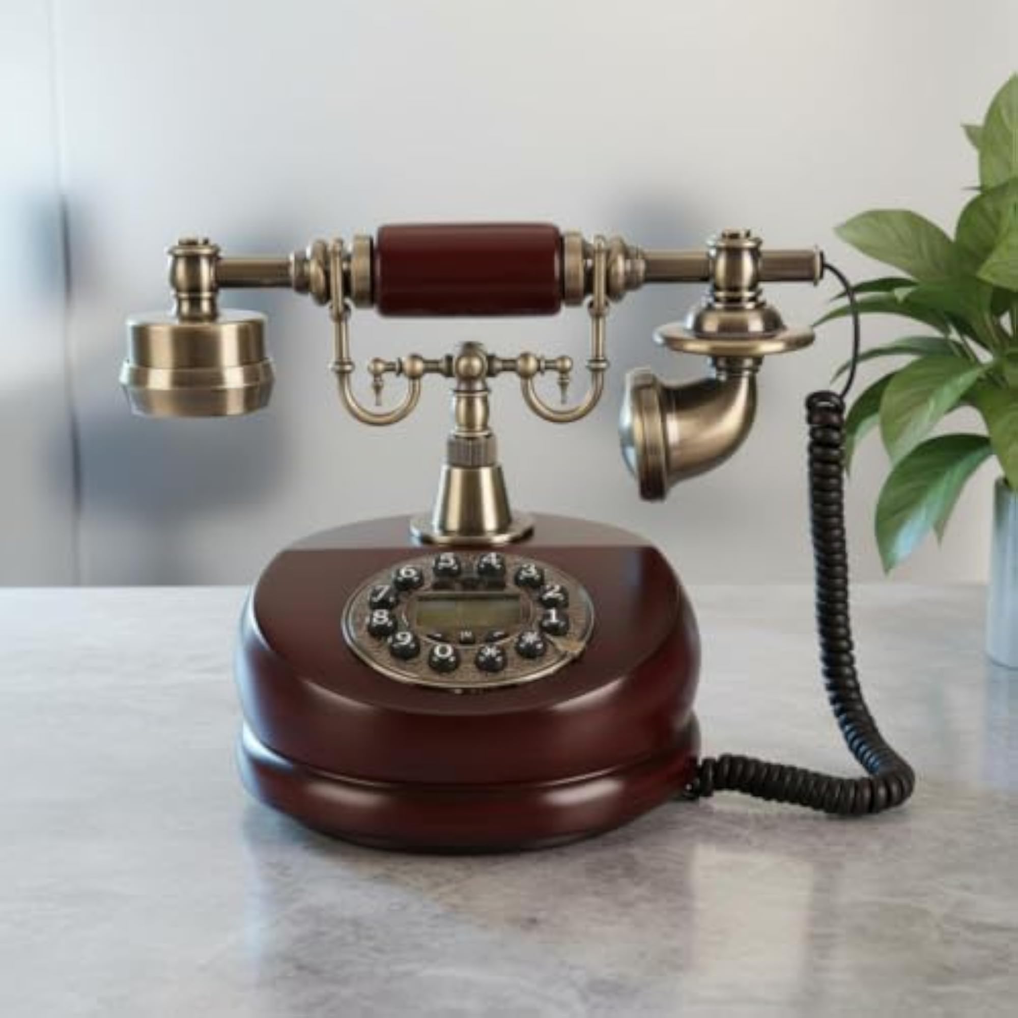 Antique Corded Telephone with Caller ID