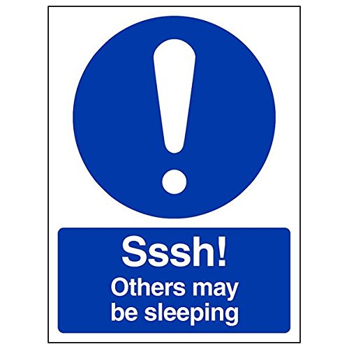 vsafety 43012 an-s obbligatoria generale Sign, Autoadesivo, drive lentamente, verticale, 150 mm x 200 mm, colore: blu