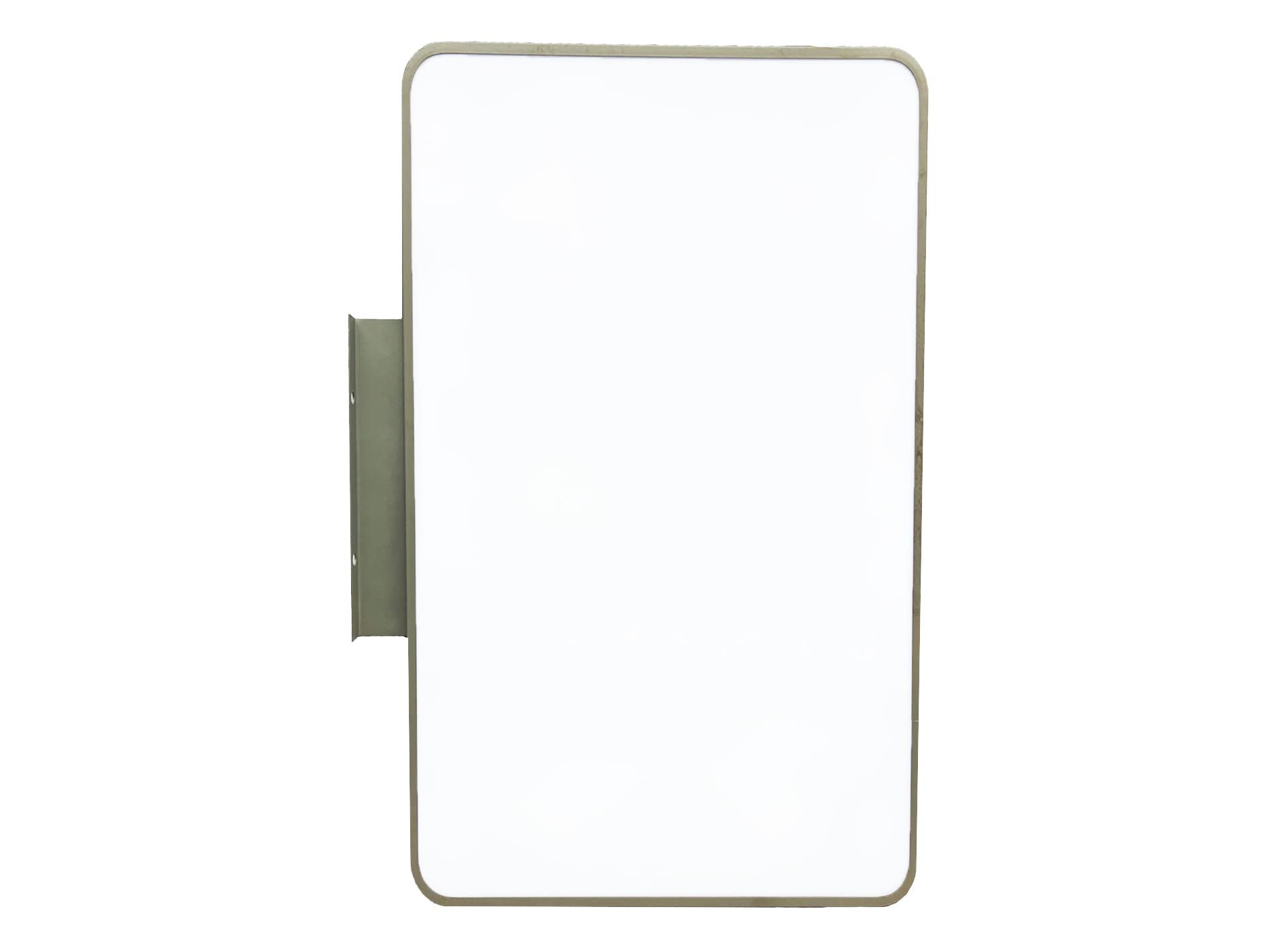 Illuminated LED Projecting Sign, Rectangle 60cm x 80cm Portrait, Double Sided Outdoor Business Wall Mounted Storefront Shop Sign (Silver)