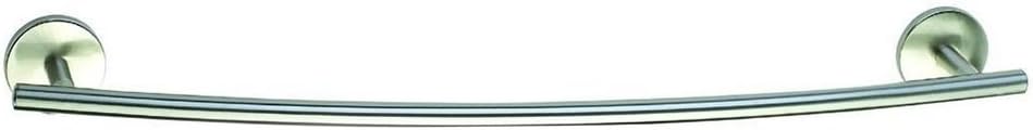 Tredoni 52cm Single Curved Towel Bar - Wall-Mounted Polished Chrome Towel Rail (Polished)