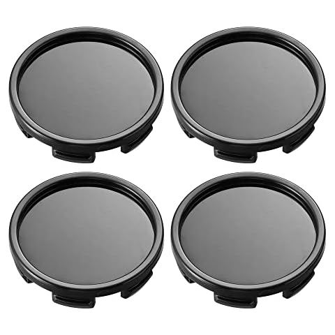 X AUTOHAUX 58mm Black Wheel Hub Caps Cover