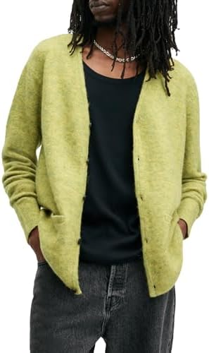 AllSaints renn cardigan Acid Green
