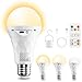 Produktbild E27 LED Glühbirne mit Batterie Fernbedienung, Dimmbar LED Akku Lampen (3000K/4000K/6500K), 2600mAh Outdoor Lampe, Timer Leuchtmittel Sockel&USB Rechargeable Dual-Purpose Für Tischlampe/Camping