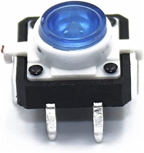 Micro commutateur tactile 12x12x7.3mm de 100 pièces avec bouton-poussoir momentané à LED 5 couleurs