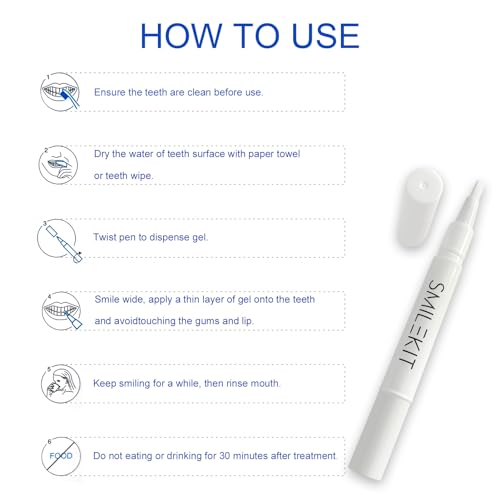 Image of Portable Teeth Whitening Pen (2 Count) - Easily Removes Stains, Effective, Painless, Non-Irritating, and Travel-Friendly.