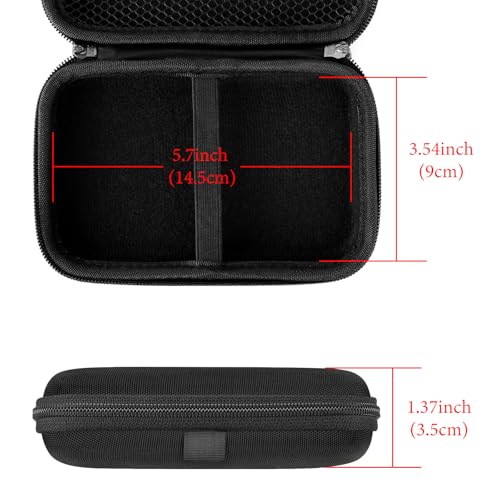 Linkidea Handheld Game Console Carrying Case Compatible with RG353V / RG353VS / RG35XX / GPi2, Protective Travel Retro Mini Game Player Box for Charging Cable, Batteries and Accessories