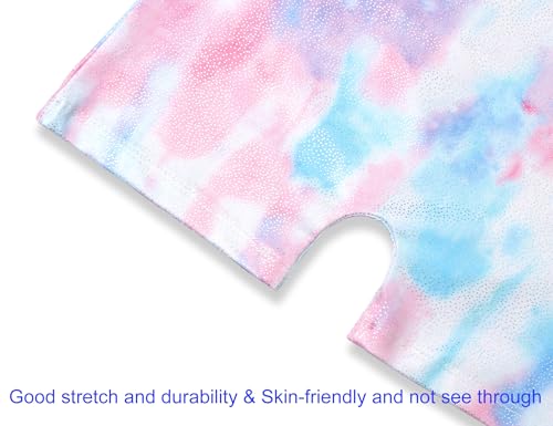 Image of Domusgo Gymnastics Leotards for Girls Sparkly One Piece Biketard Size 1-10Y