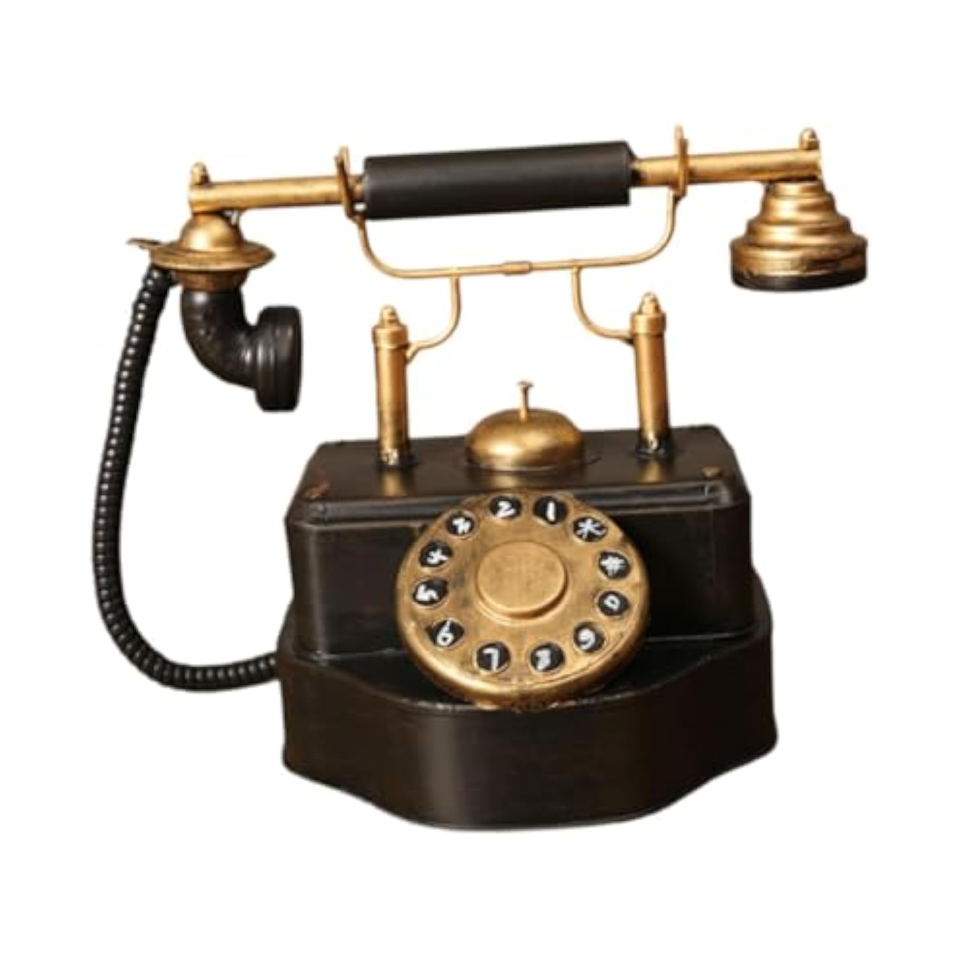 Traditional Landline Phone Ornament for Home Decor