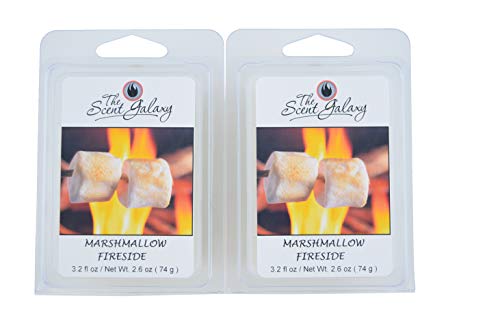 Marshmallow Fireside Wax Melts-Highly Scented Candle Wax Melts-Hand Poured 2 Pack of 6