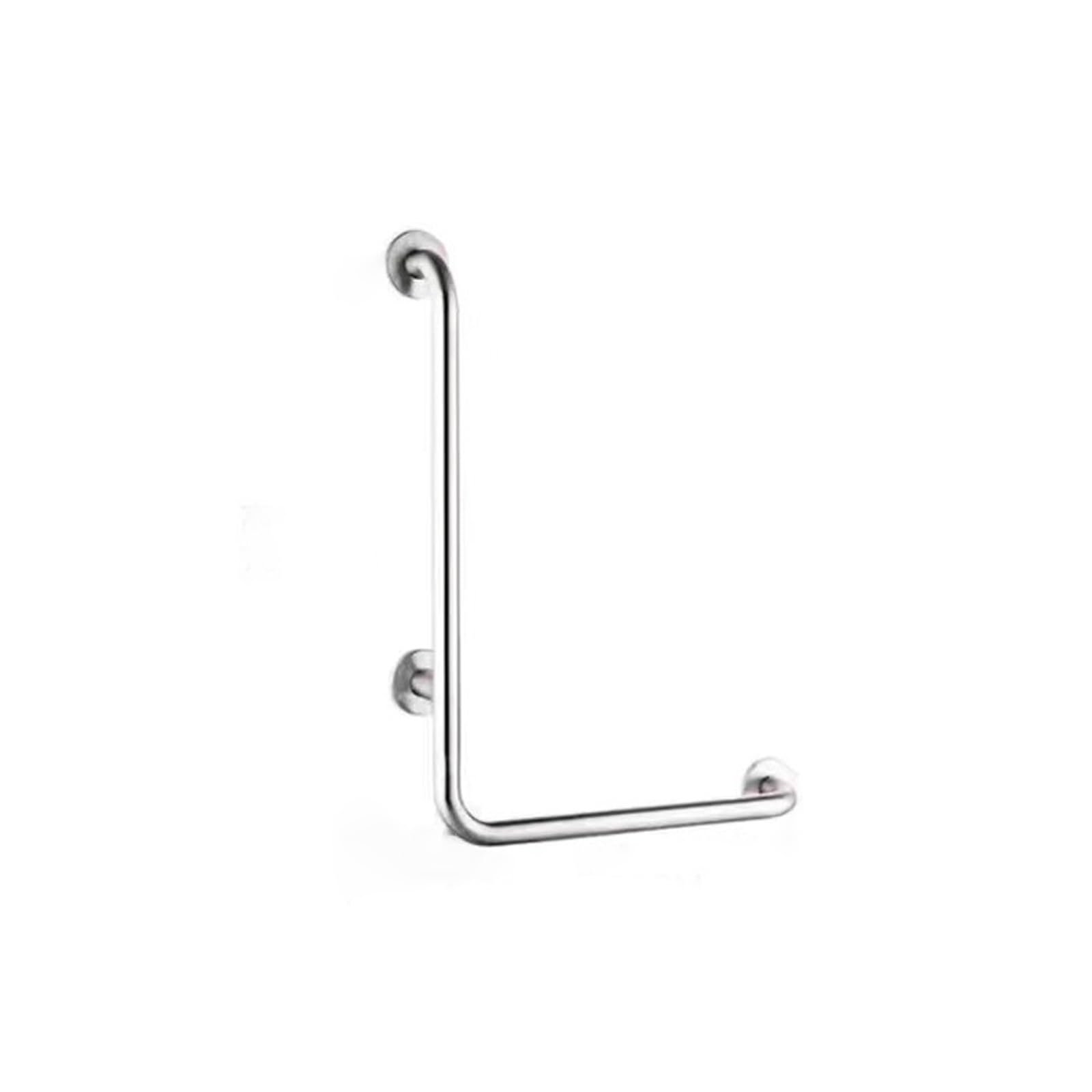 Maniglione Bagno Disabili, Maniglioni a L, Acciaio Inossidabile, Ausili for la Vita Quotidiana di Anziani Disabili(70X60cm/26x24in)