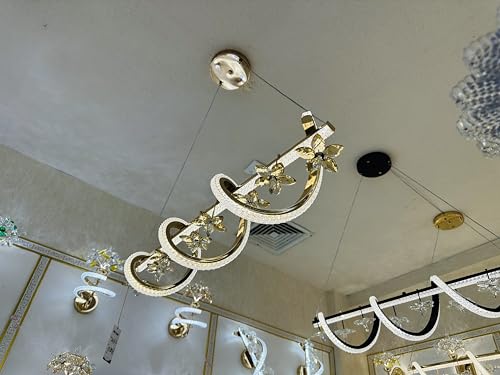 Image of LED Chandelier for Dining Table, Height-Adjustable Hanging Lamp for Breakfast Table, Hanging Light for Home Decoration (CH44)