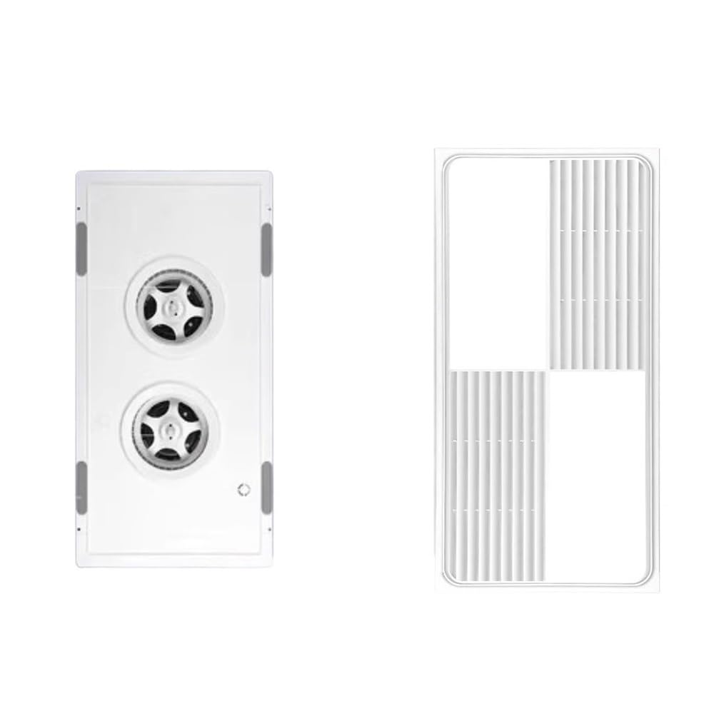 Ventilateur d'extraction encastrable haut de gamme 2 en 1 avec panneau lumineux LED