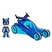 PJ Masks Catboy & Cat-Car Toy, 2-Piece Articulated Blue Action Figure and Vehicle Set for Fans, Boys, Kids, Ages 3 and Up by Just Play