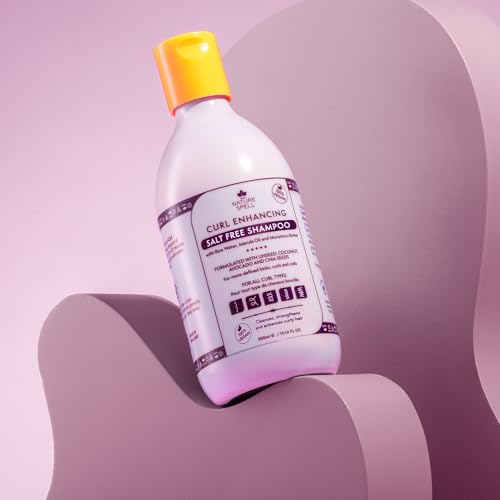 Curl Enhancing Shampoo by Nature Spell 300ml for Curly Hair – Sulphate Free Shampoo, infused with Rice Water & Linseed, For All Curl Types, 100% Vegan, Made in the UK, clear Curl Enhancing Shampoo by Nature Spell 300ml for Curly Hair – Sulphate Free Shampoo, infused with Rice Water & Linseed, For All Curl Types, 100% Vegan, Made in the UK, clear