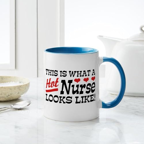 Taza de Cerámica 11 oz CafePress Hot Nurse miniatura 6