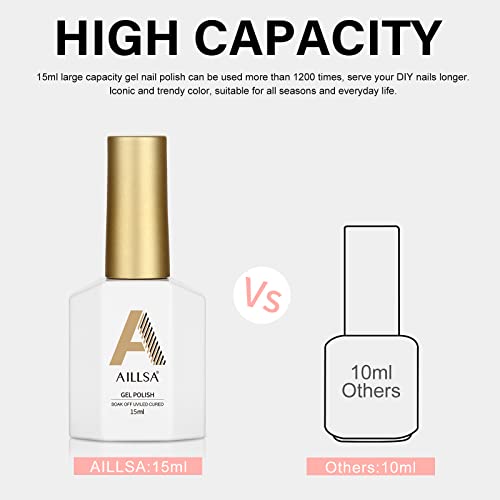Aillsa Nude Gel Nail Polish Shimmer Pink Glitter Gel Polish Rainbow Color Neutral Gel Nail Polish Sparkle Grapefruit Red Translucent Soak Off U V Jelly Gel Polish For French Manicure 0.51 Fl Oz /Gb66 #TOP6