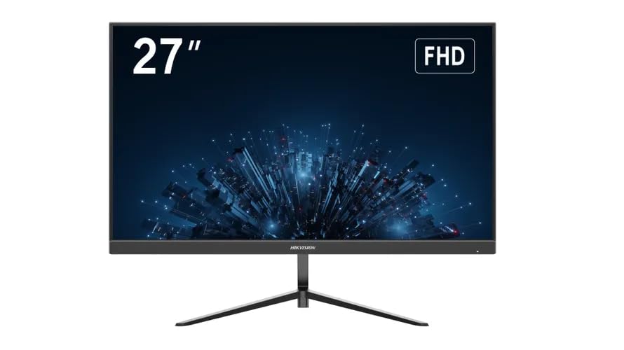 HIKVISION 27" FullHD|IPS Monitor|100Hz Refresh Rate|VESA standardWide View Angle|24/7 Operation| 178° Ultra-Wide View Screen|DS-D5027UC,Black-image-1