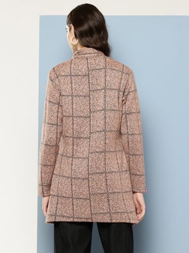 Image of Aarika Womens Winter Wear Lemon Colour Abstract Woolen Cardigan