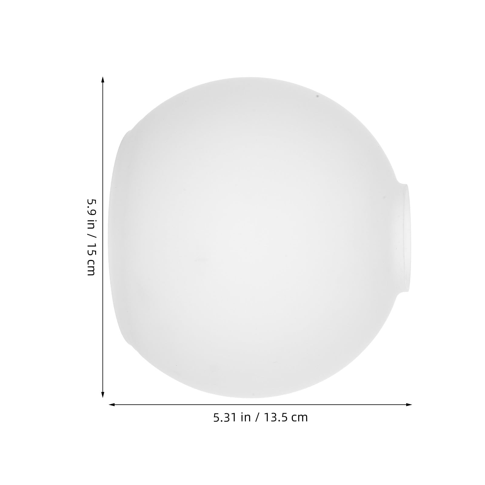 Pantalla Abertura de 42 Mm de Lámpara de Blanco Esmerilado Redonda Cubierta de Luz de Pack de 2 Piezas para Reemplazo de Lámpara Hogar y Dormitorios