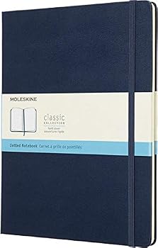 Diary Moleskine Classic Notebook, Extra Large, Dotted, Blue Sapphire, Hard Cover (7.5 X 9.75) Book